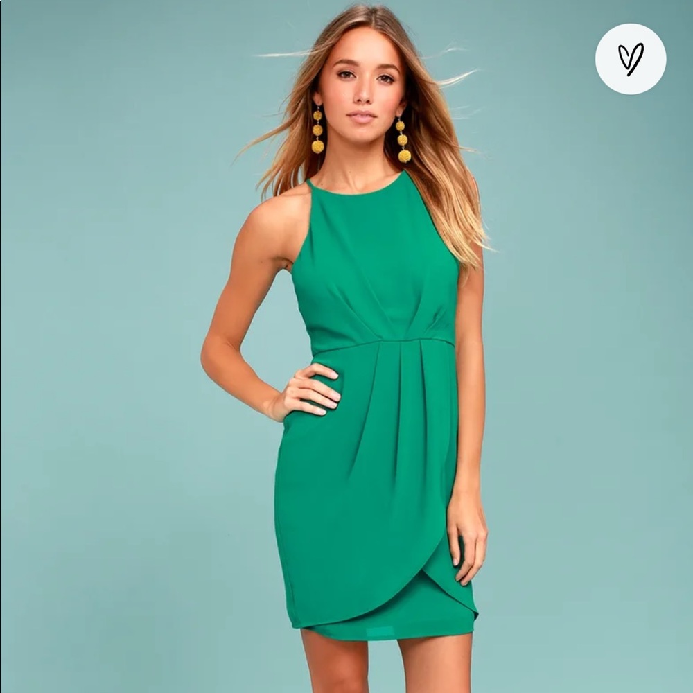 Best Wishes Teal Green Dress